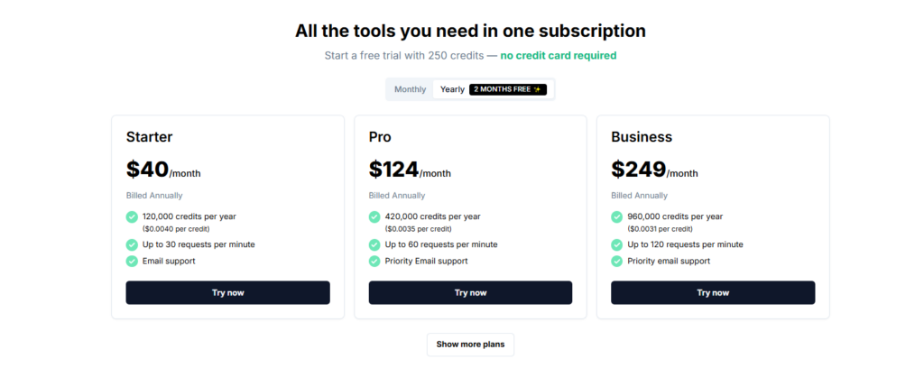 all the tools you need in one subscription - dumpling ai