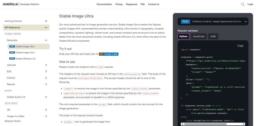 stable images ultra