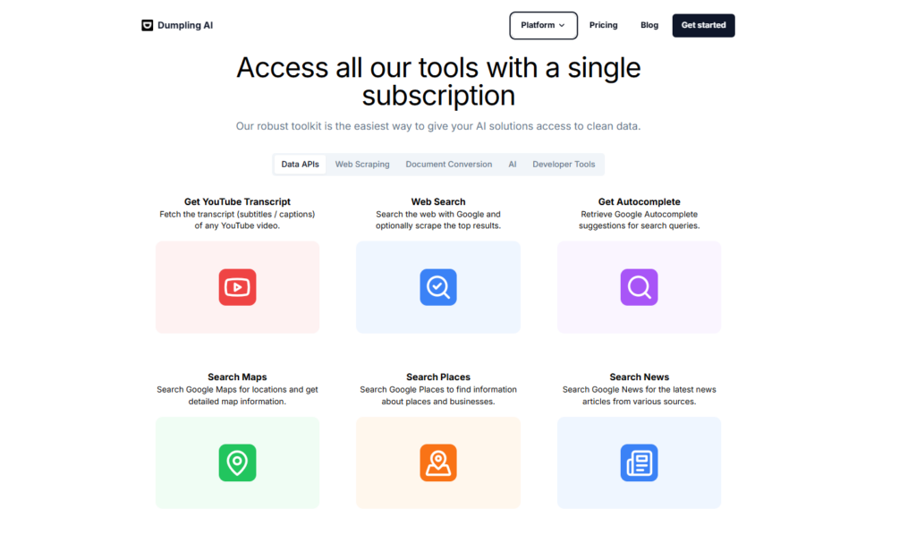 access all our tools with a single subscription