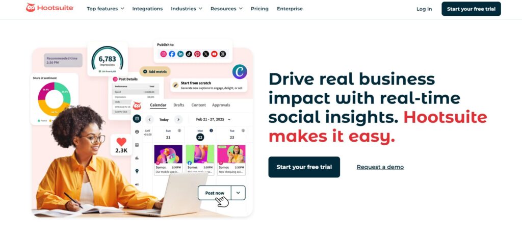 hootsuite - drive real business impact with real time social insights