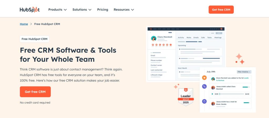 free CRM software & Tools for you whole team.