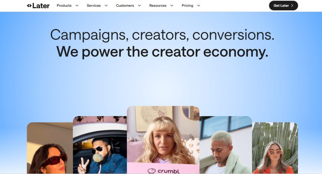 Later - visual first social media