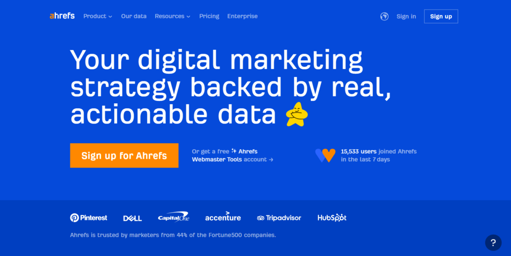 ahrefs - your digital marketing strategy backed by real actionable data