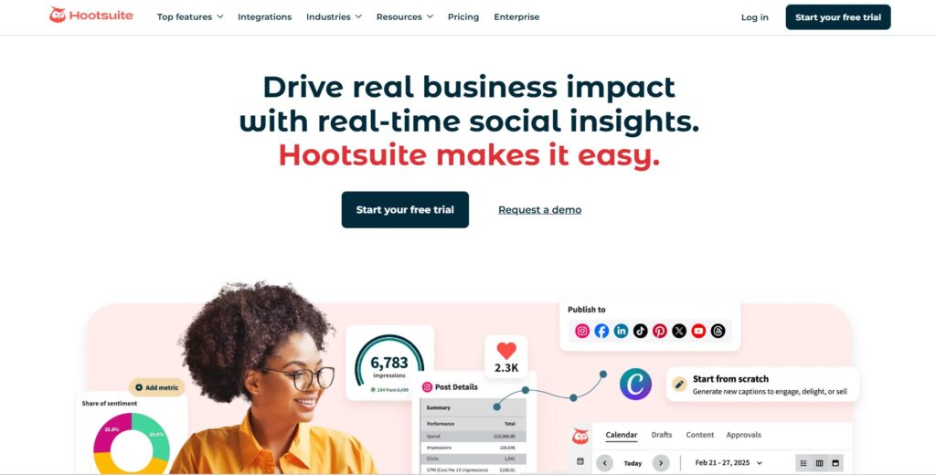 Hootsuite - real business impact with real-time social insights.