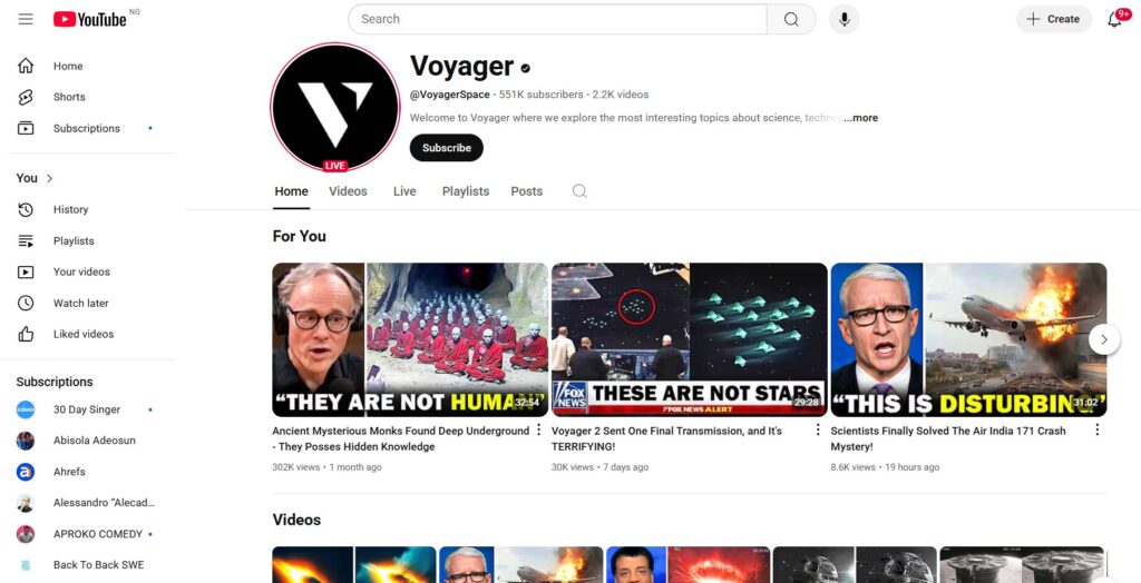 Voyager space