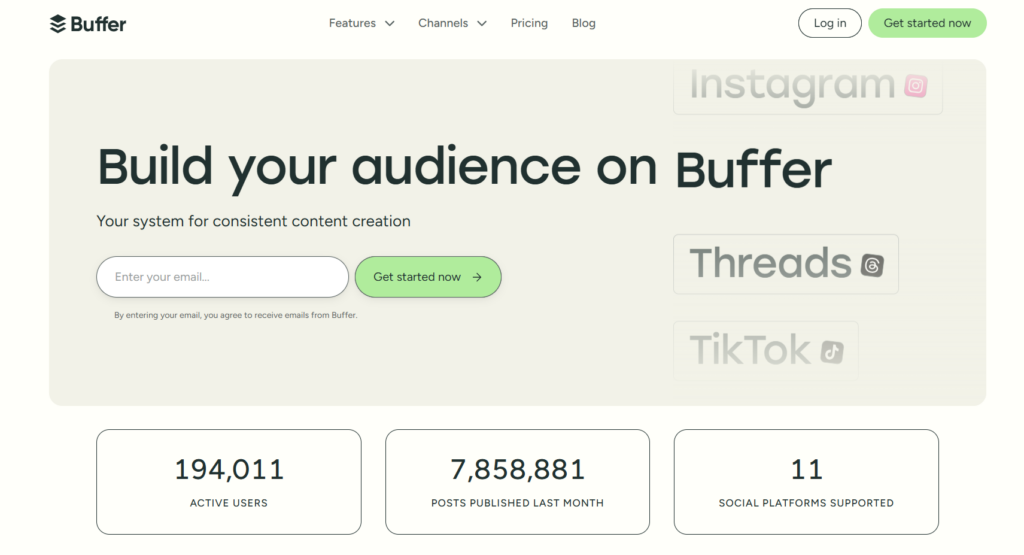 buffer - build your audience on Buffer