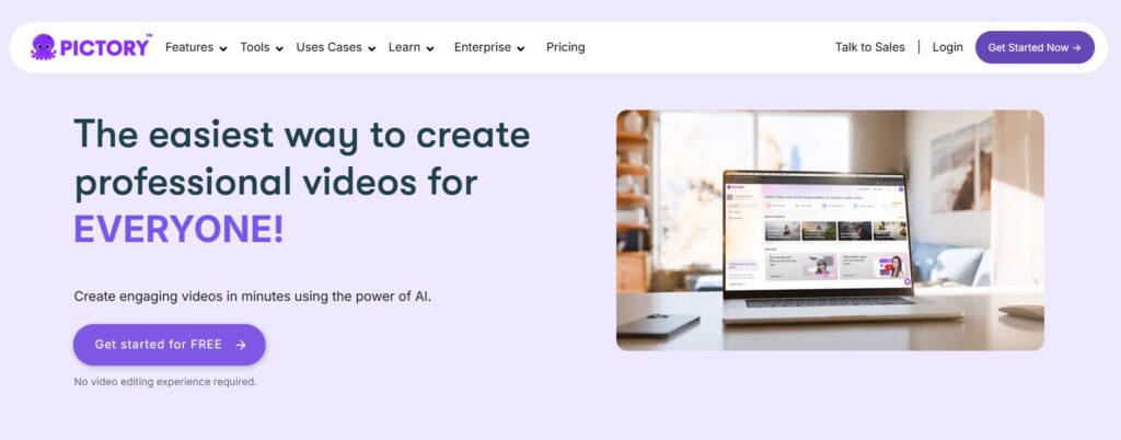 Pictory the easiest way to create professional vieo for everyone
