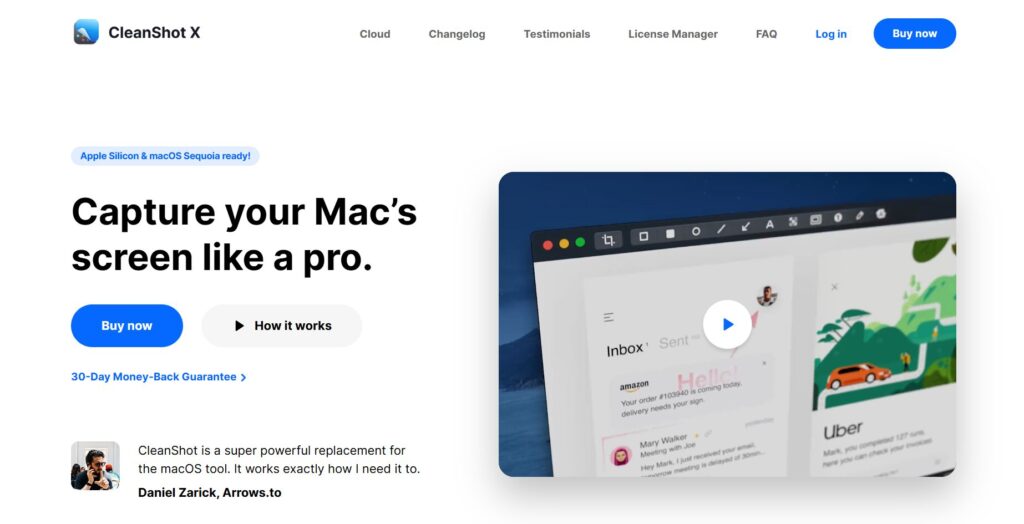 cleanshotx - capture your mac'screen like a pro