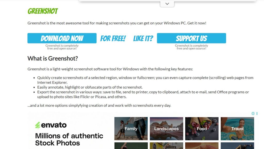 greenshot - aweasome tool for making screenshots