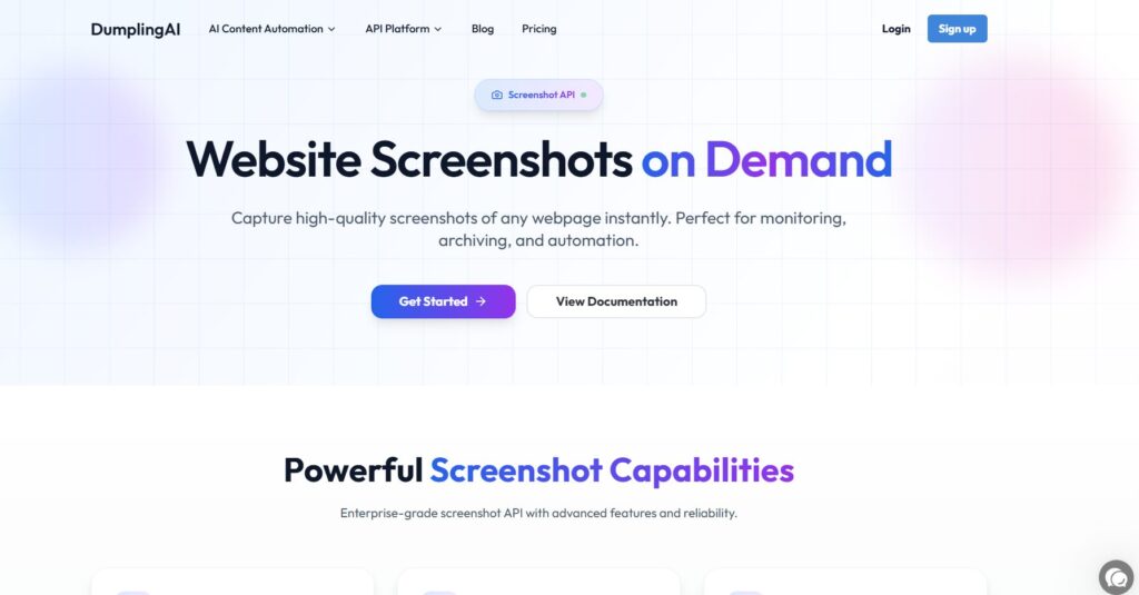website screenshots on demand