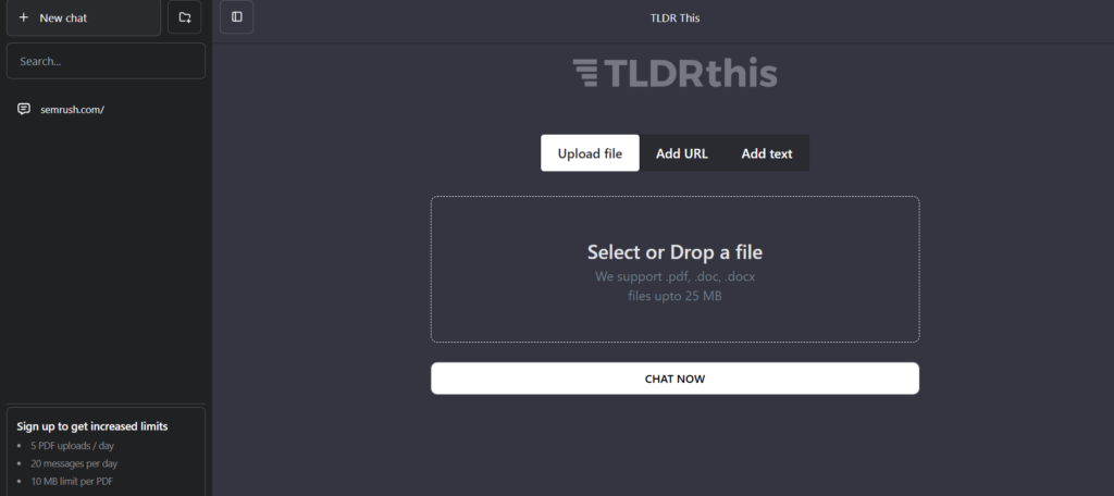tldrthis - youtube transcripts