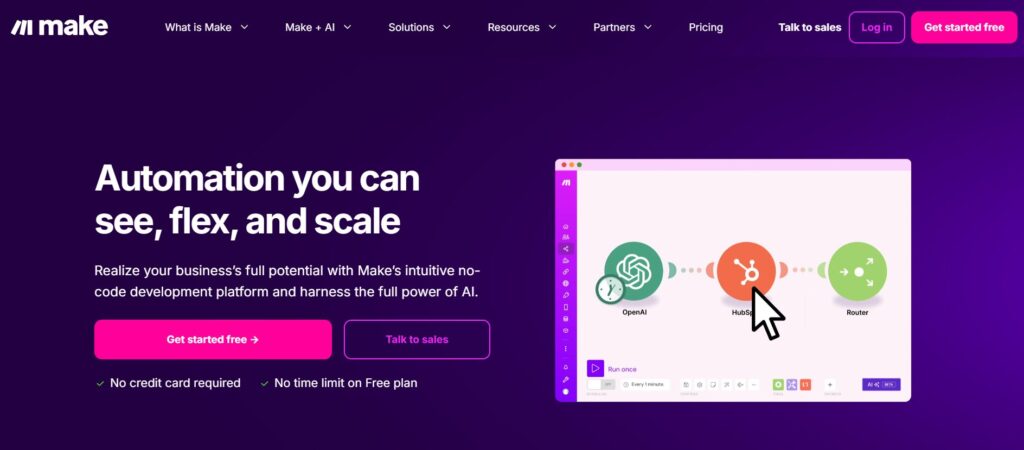 make formerly integromat - automation you can see flex and scale