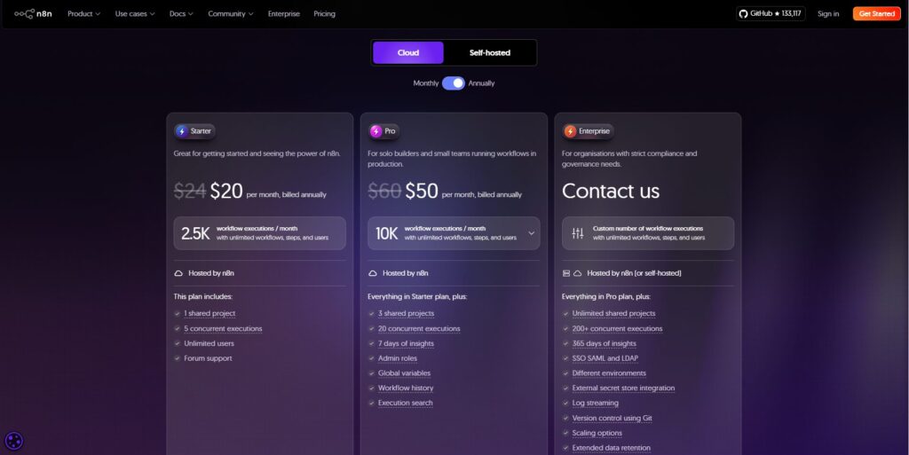 n8n pricing