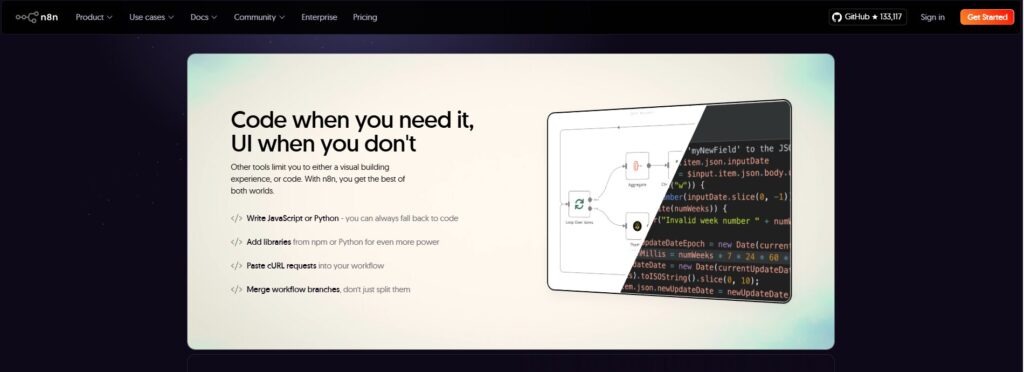 n8n user interface
